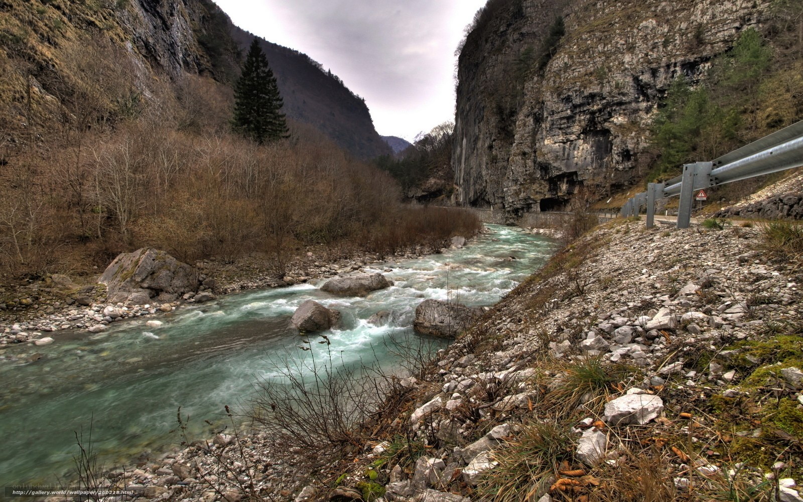 river in a mountain gorge