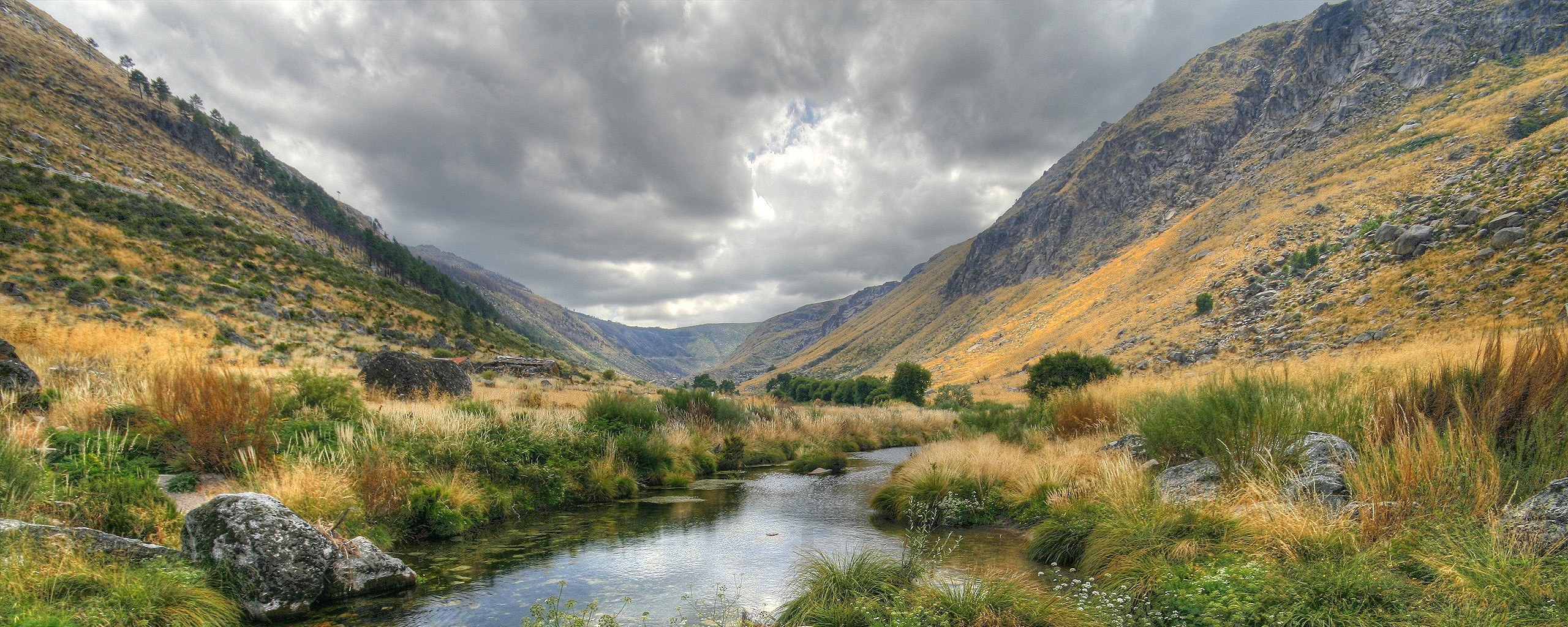 River in a mountain valley