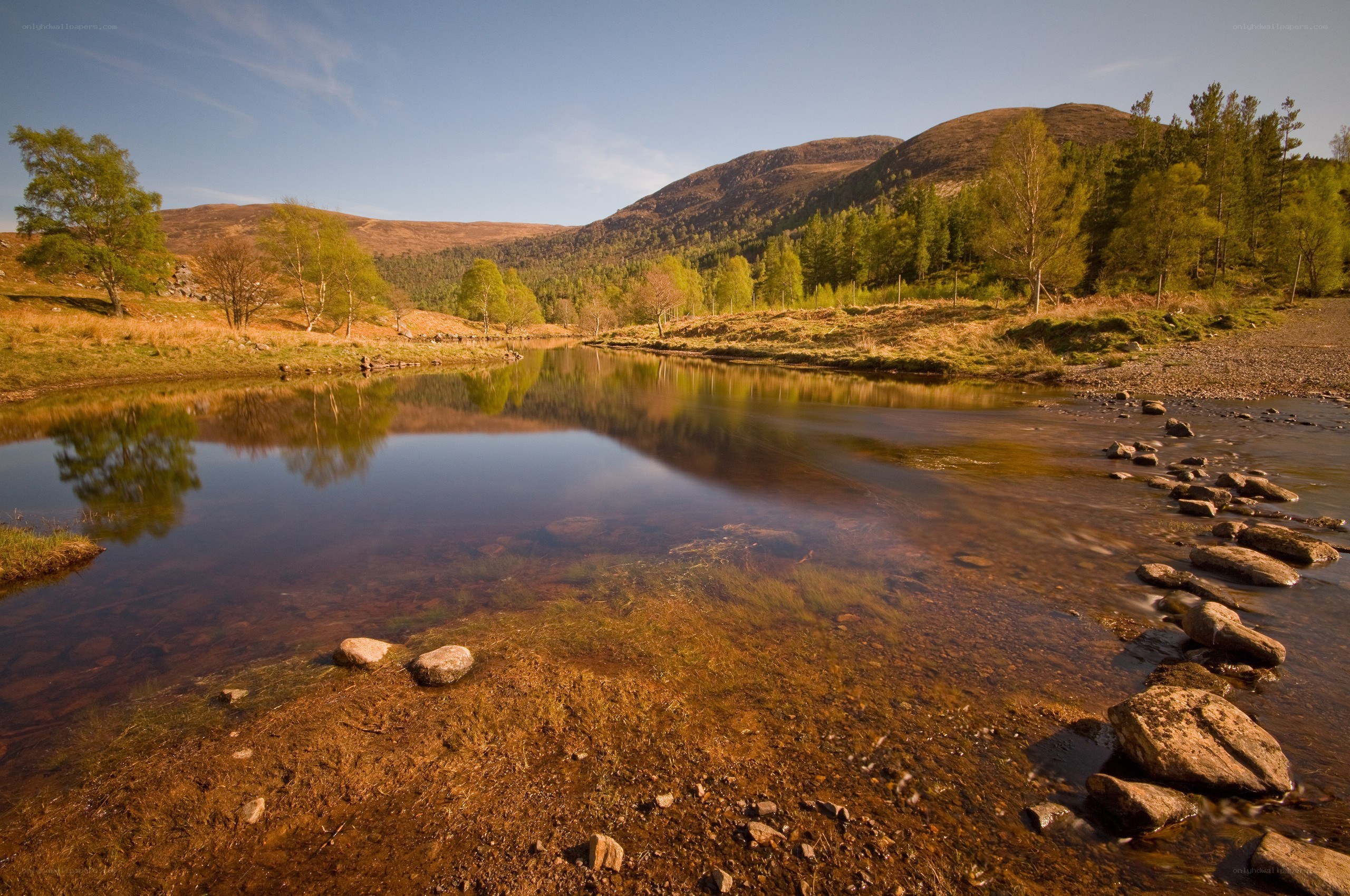 River in a mountain valley