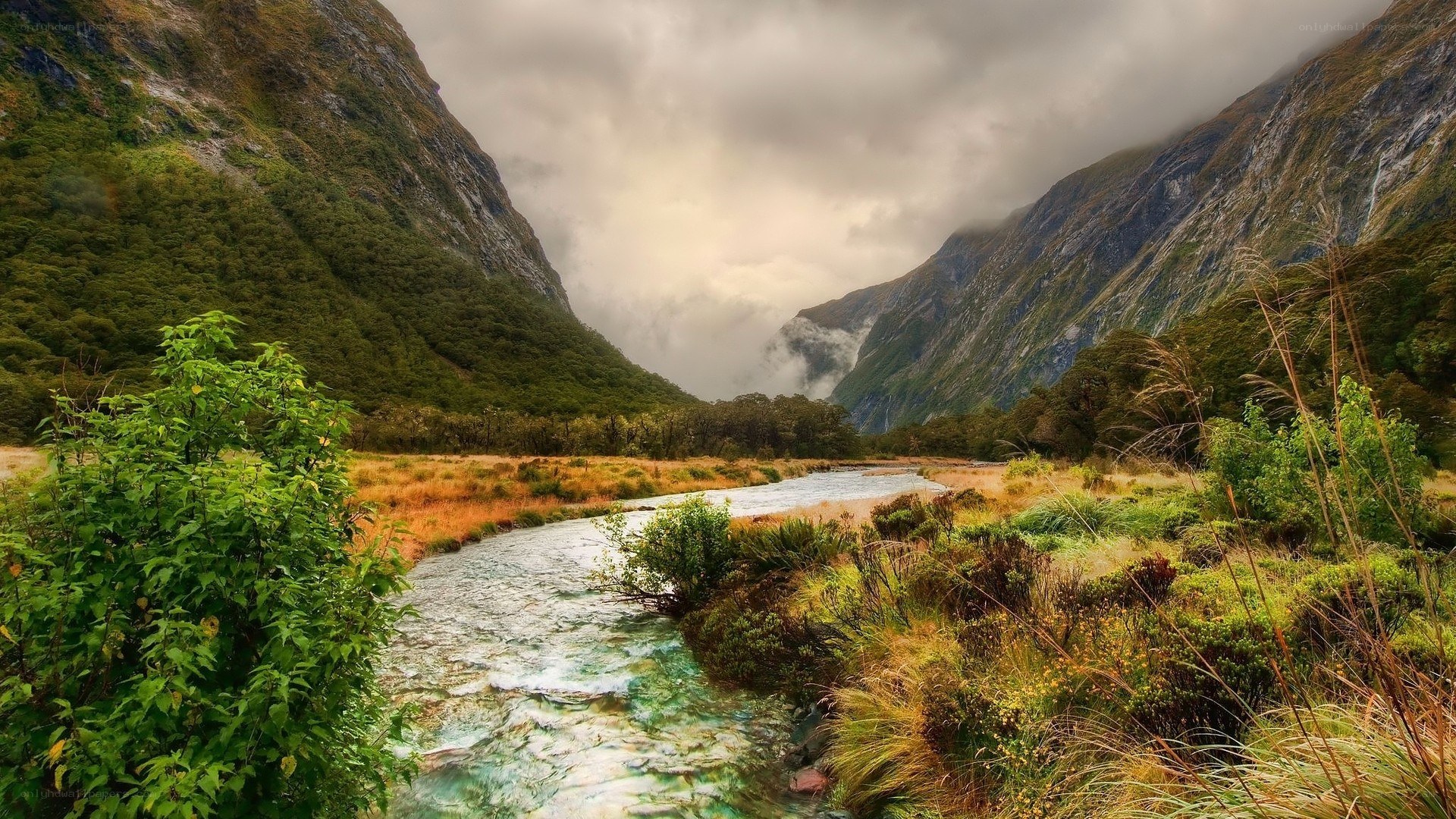 River in a mountain valley
