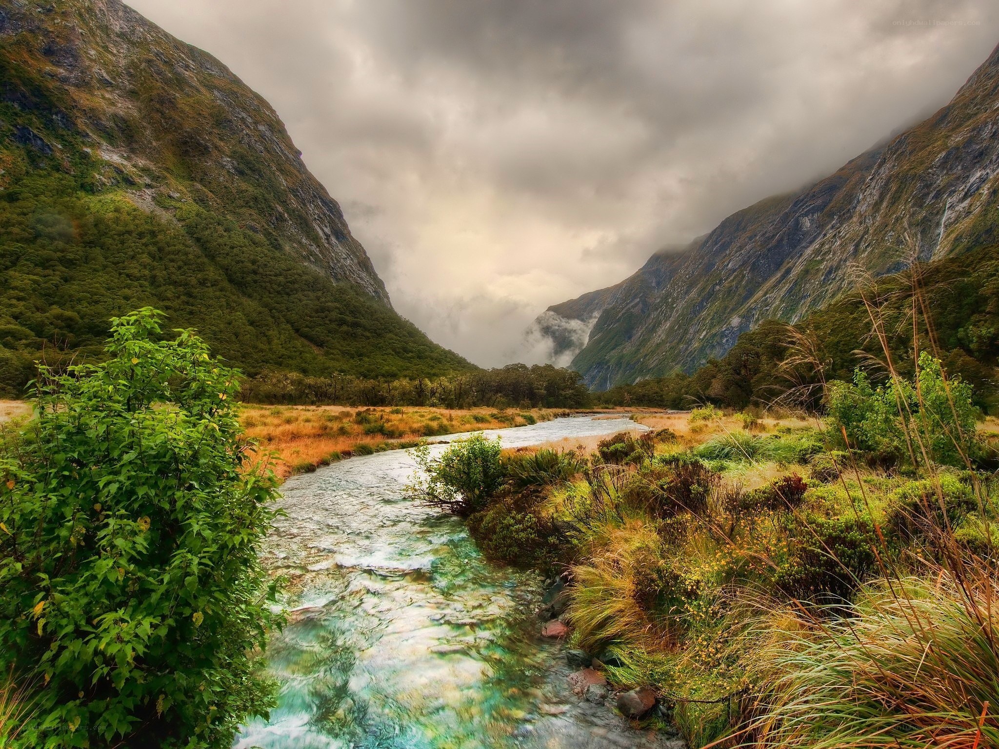 River in a mountain valley