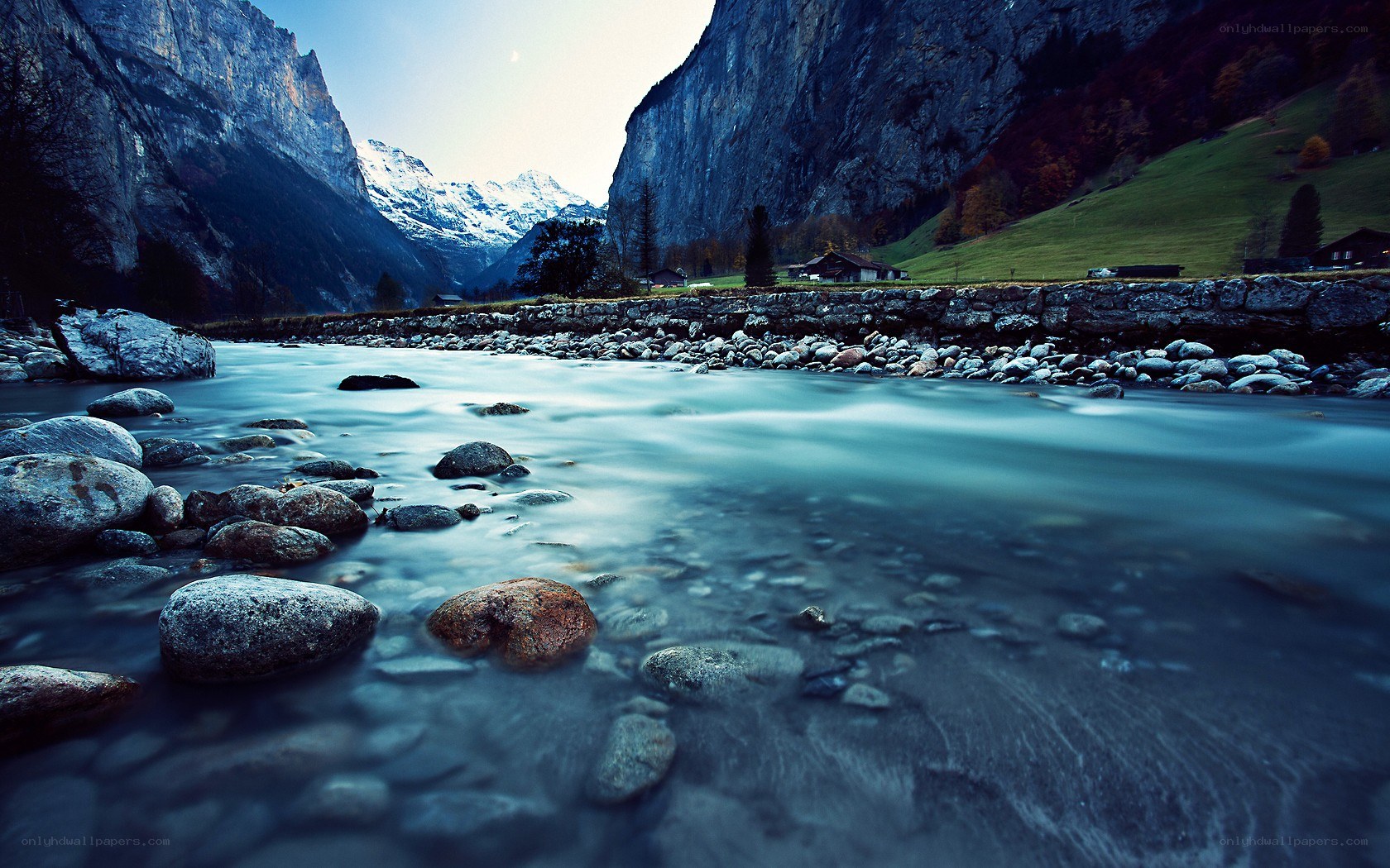 River in a mountain valley