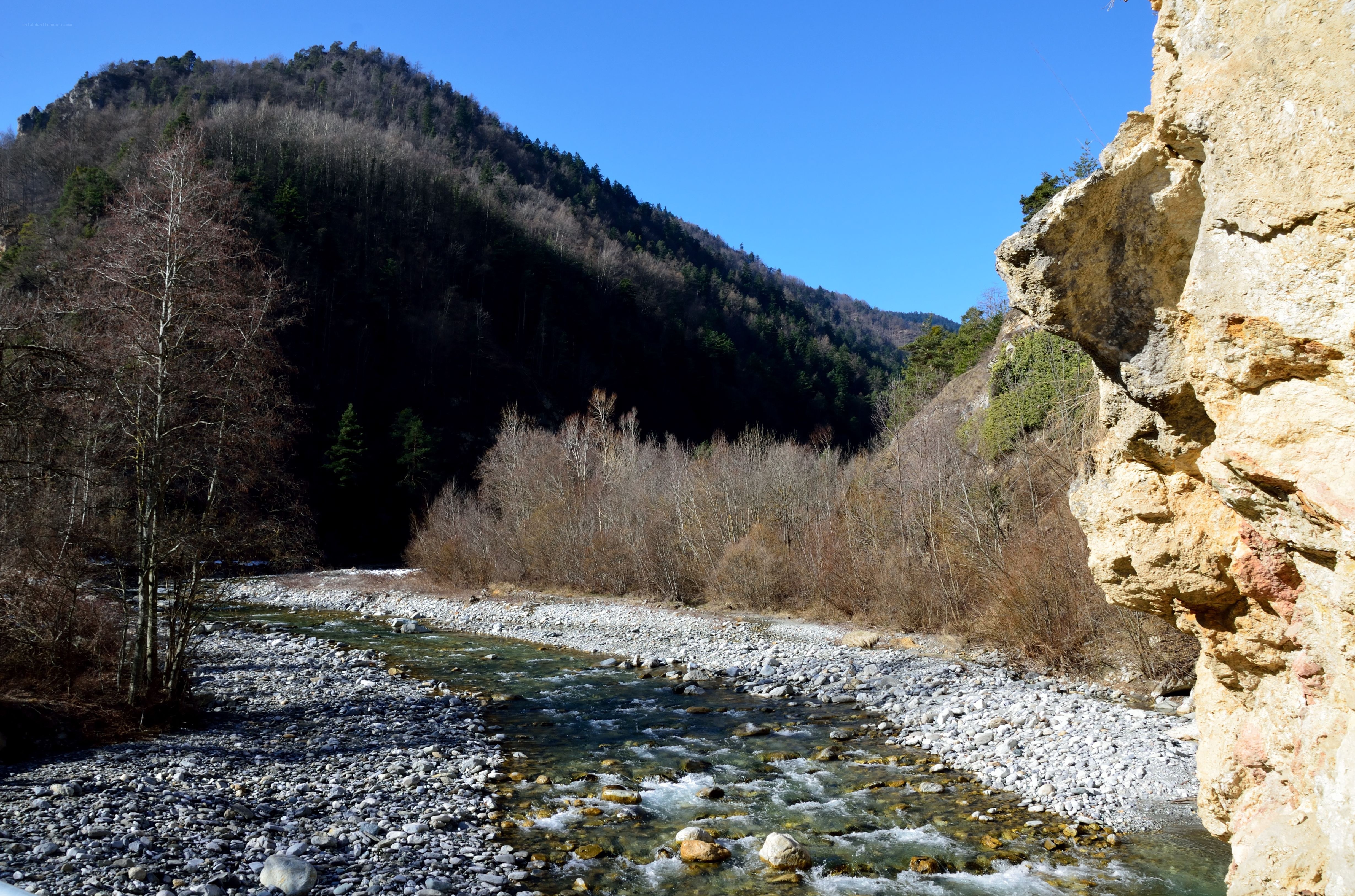 River in a mountain valley