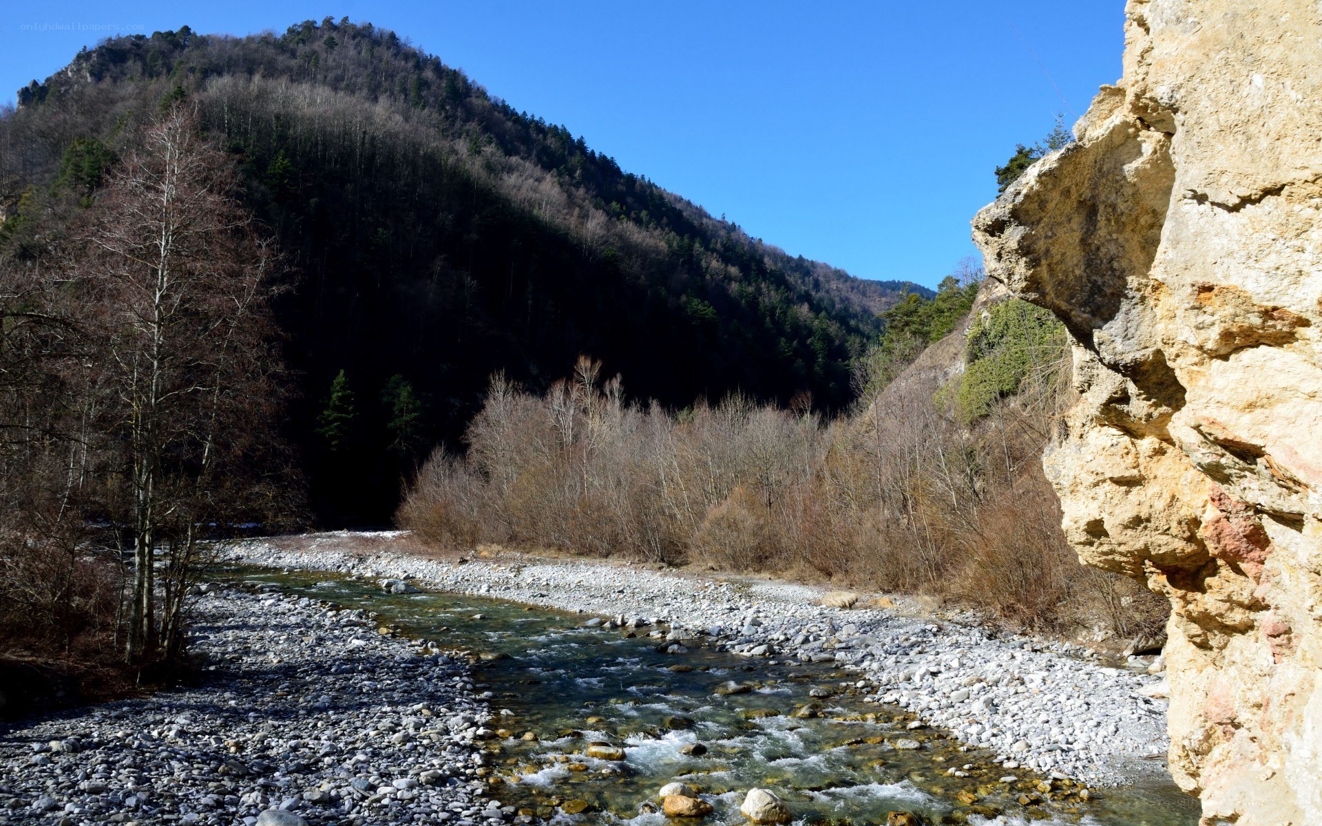River in a mountain valley