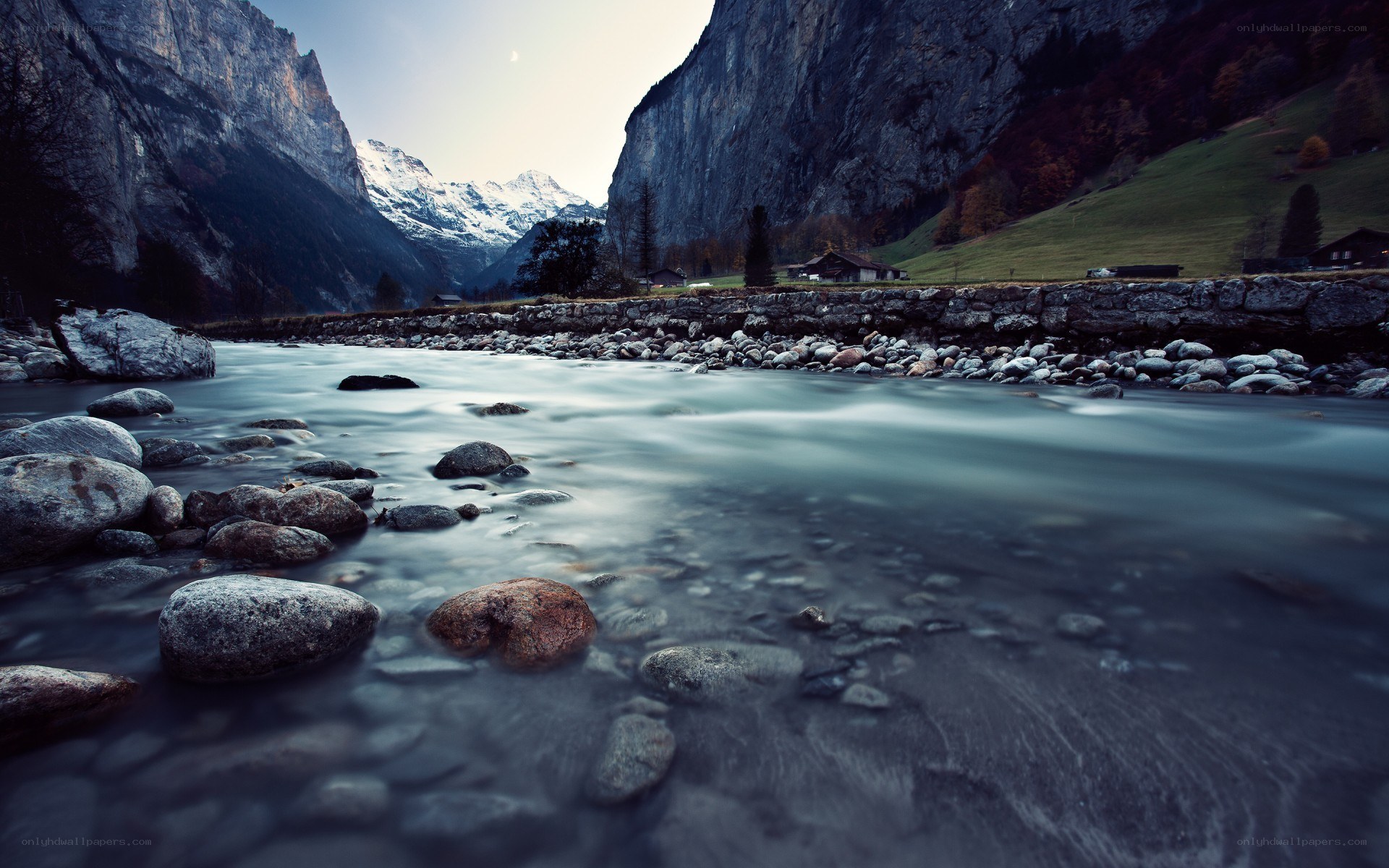River in a mountain valley