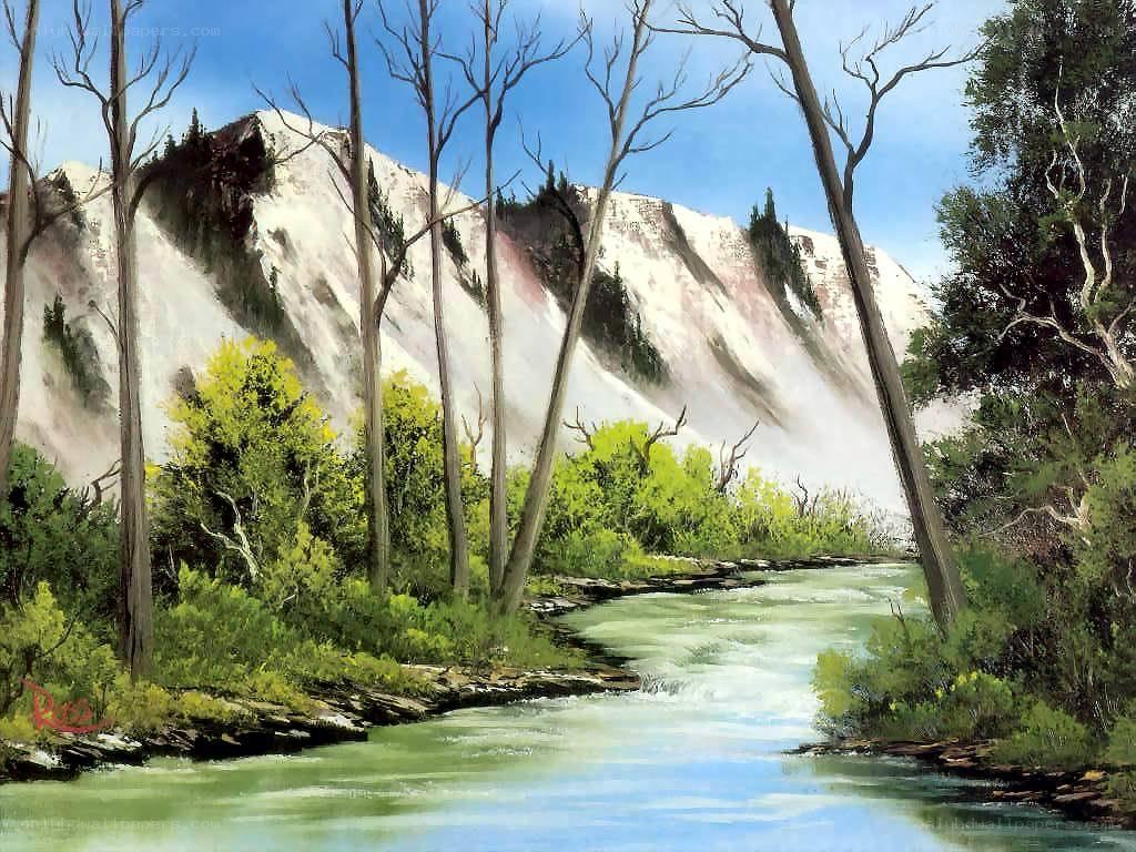 River in a mountain valley