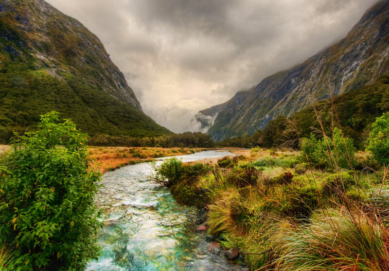 River in a mountain valley