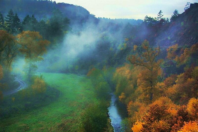 River in Autumn Valley