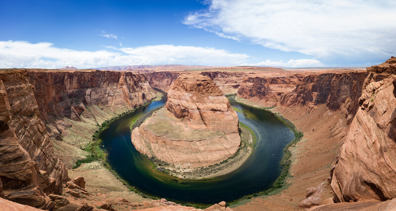 River in Canyon Bend — Blue
