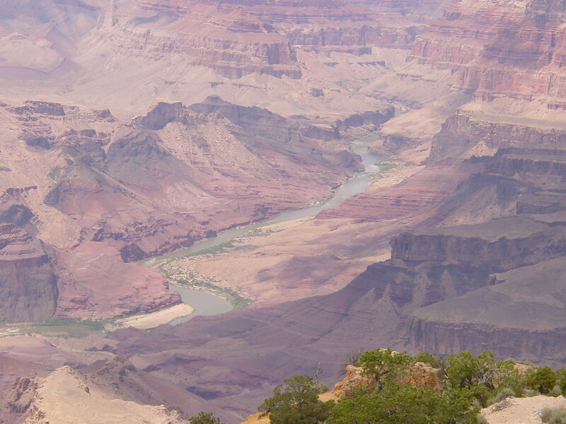 River in Canyon — Brown, Arid