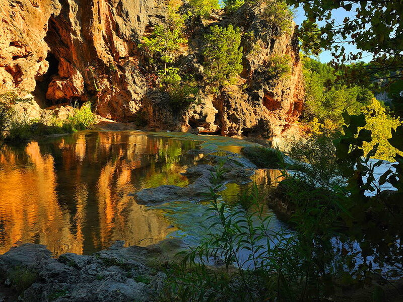 River in Canyon — Brown, Serene, Afternoon
