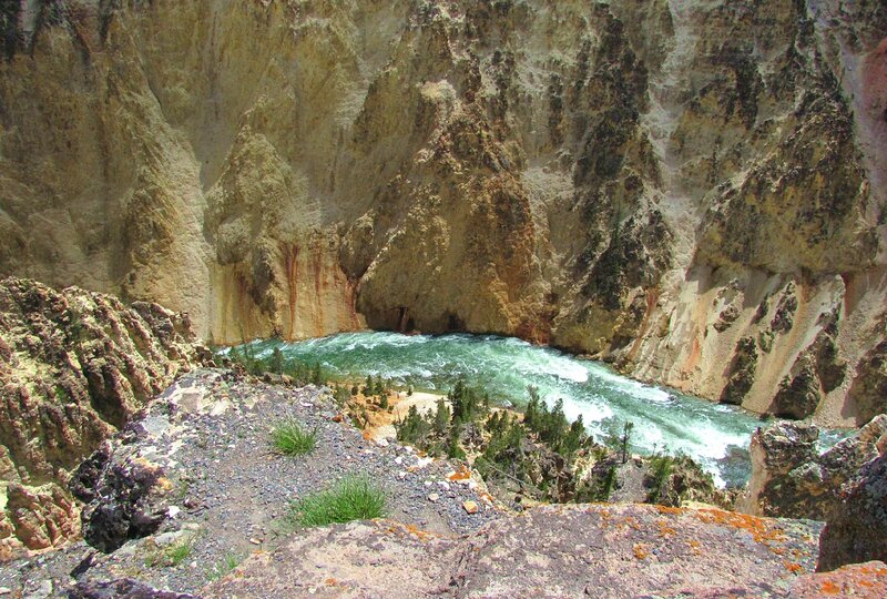 River in Canyon — Green, Dramatic, Afternoon