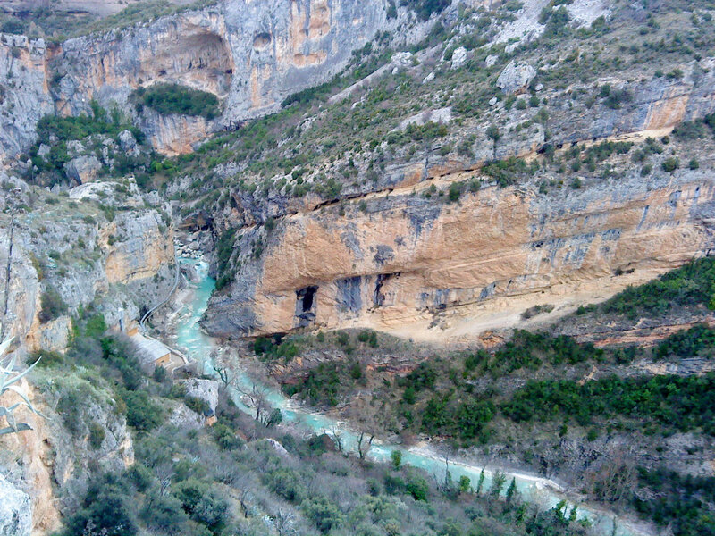 River in Canyon — Green, Natural