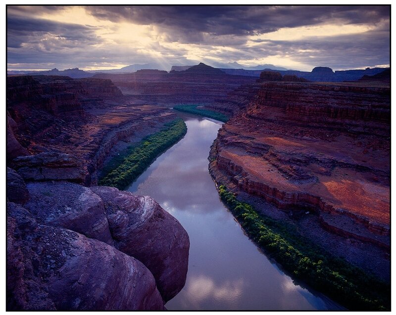 River in Canyon — Purple