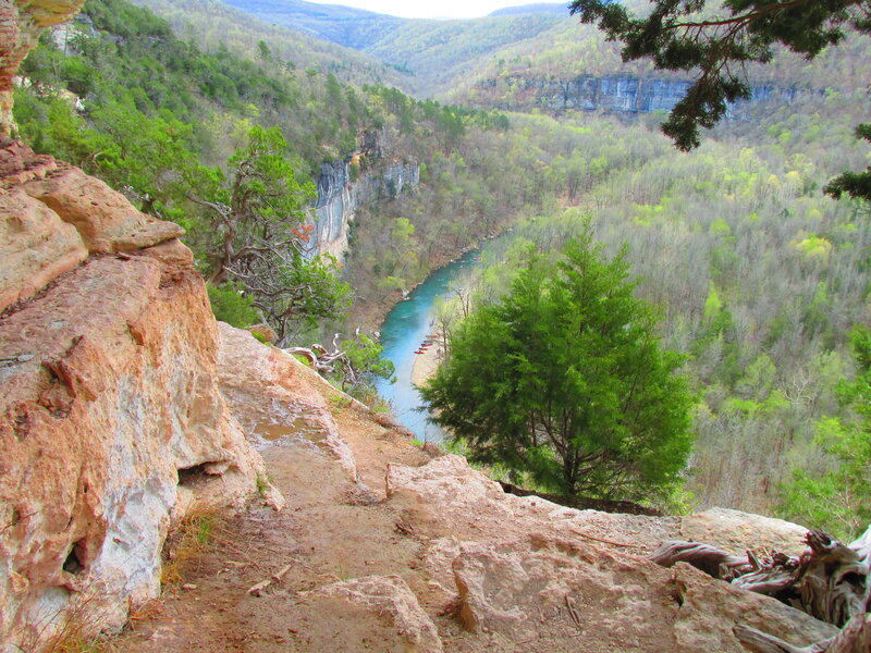 River in Canyon Valley — Green