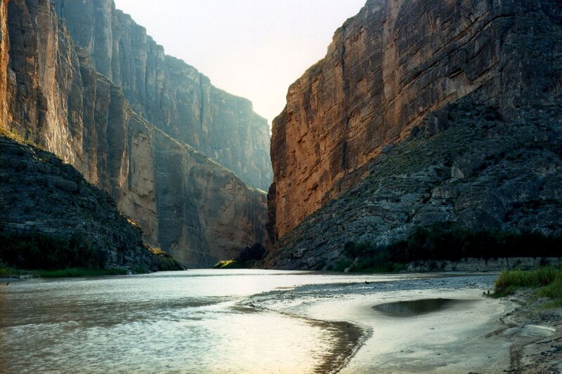 River in Deep Canyon — Brown