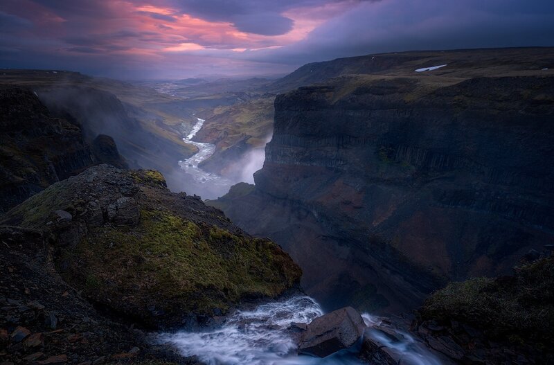 River in Deep Canyon — Purple