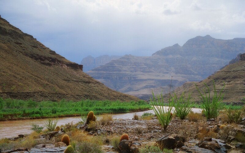 river in desert canyon