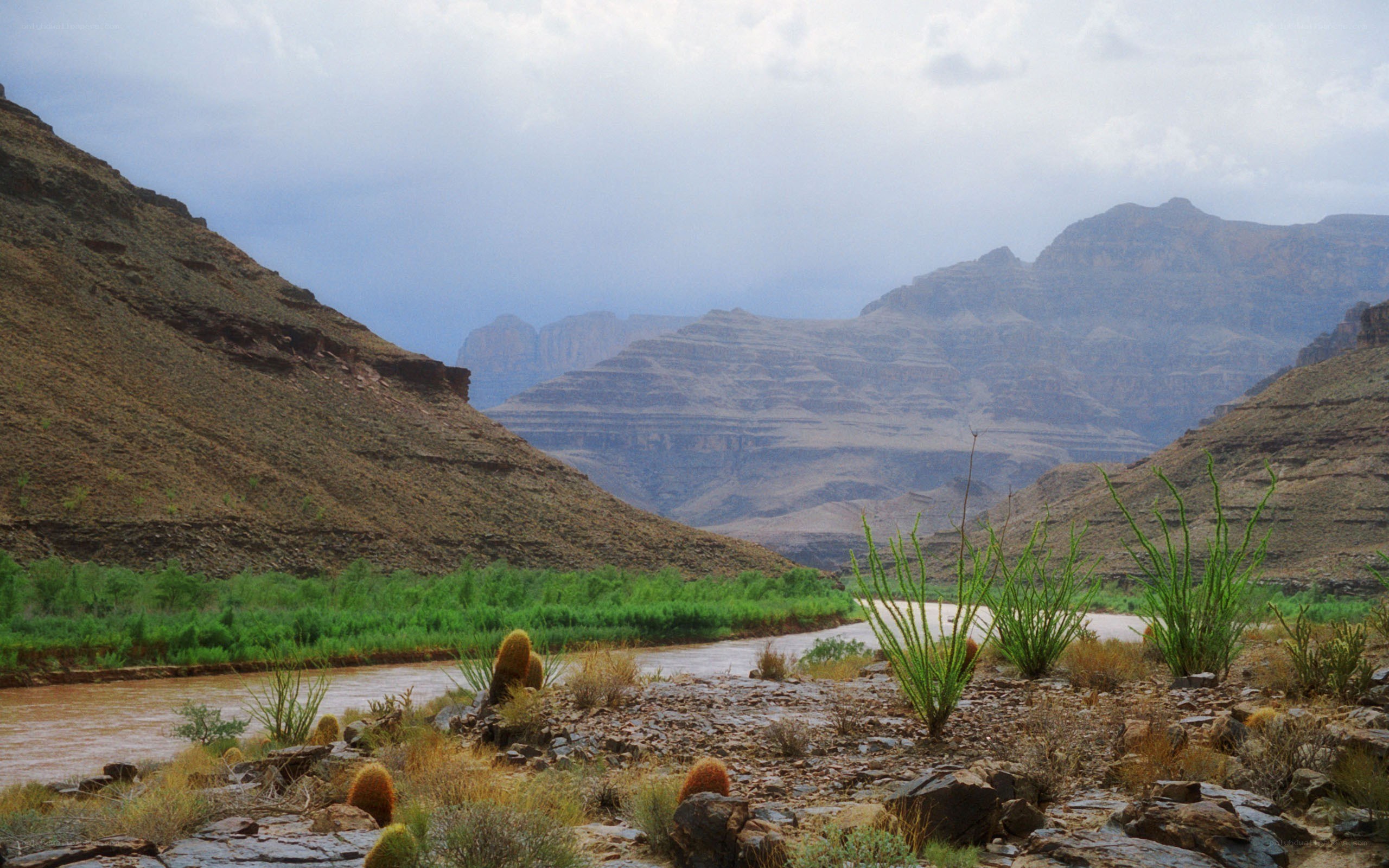river in desert canyon