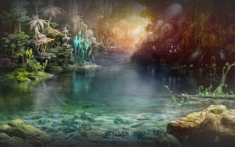 River in Fantasy Forest