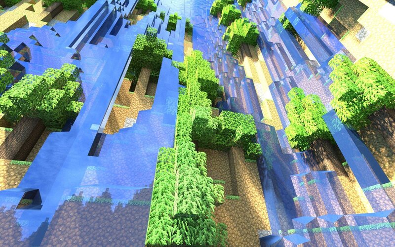 River in Forest Biome — Blue