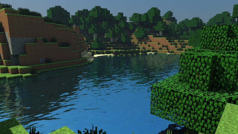 River in Forest Biome — Green, Serene, Afternoon