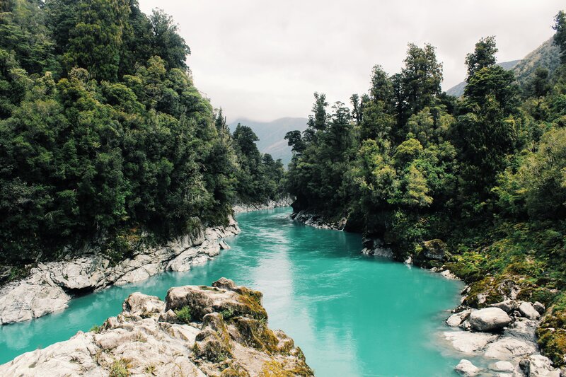 River in Forest Canyon — Turquoise, Serene