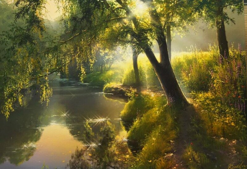 River in Forest Glade