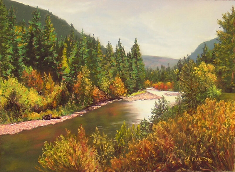 River in Forest Valley — Green, Serene