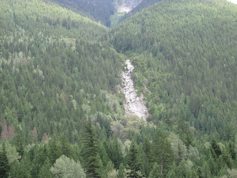 River in Forested Valley — Green, Natural