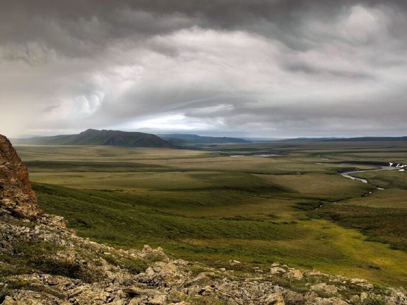 River in Grassland Valley