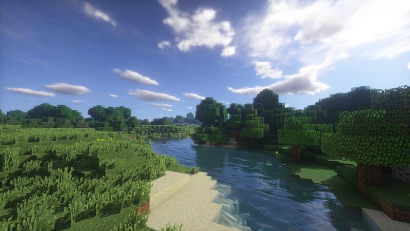River in Grassy Landscape