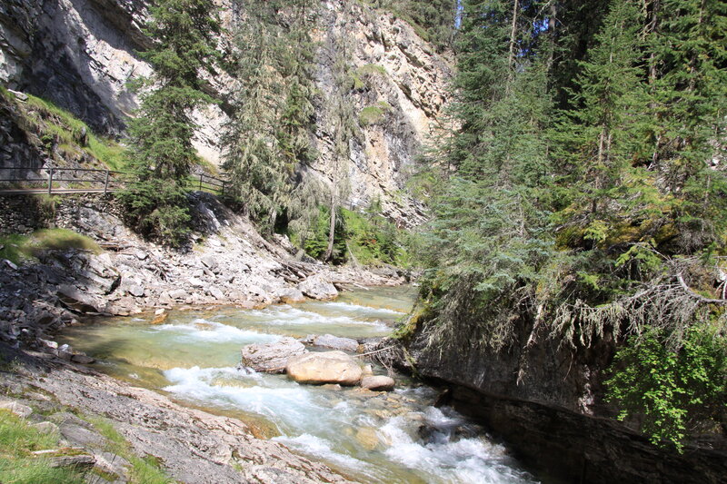 River in Mountain Canyon — Green