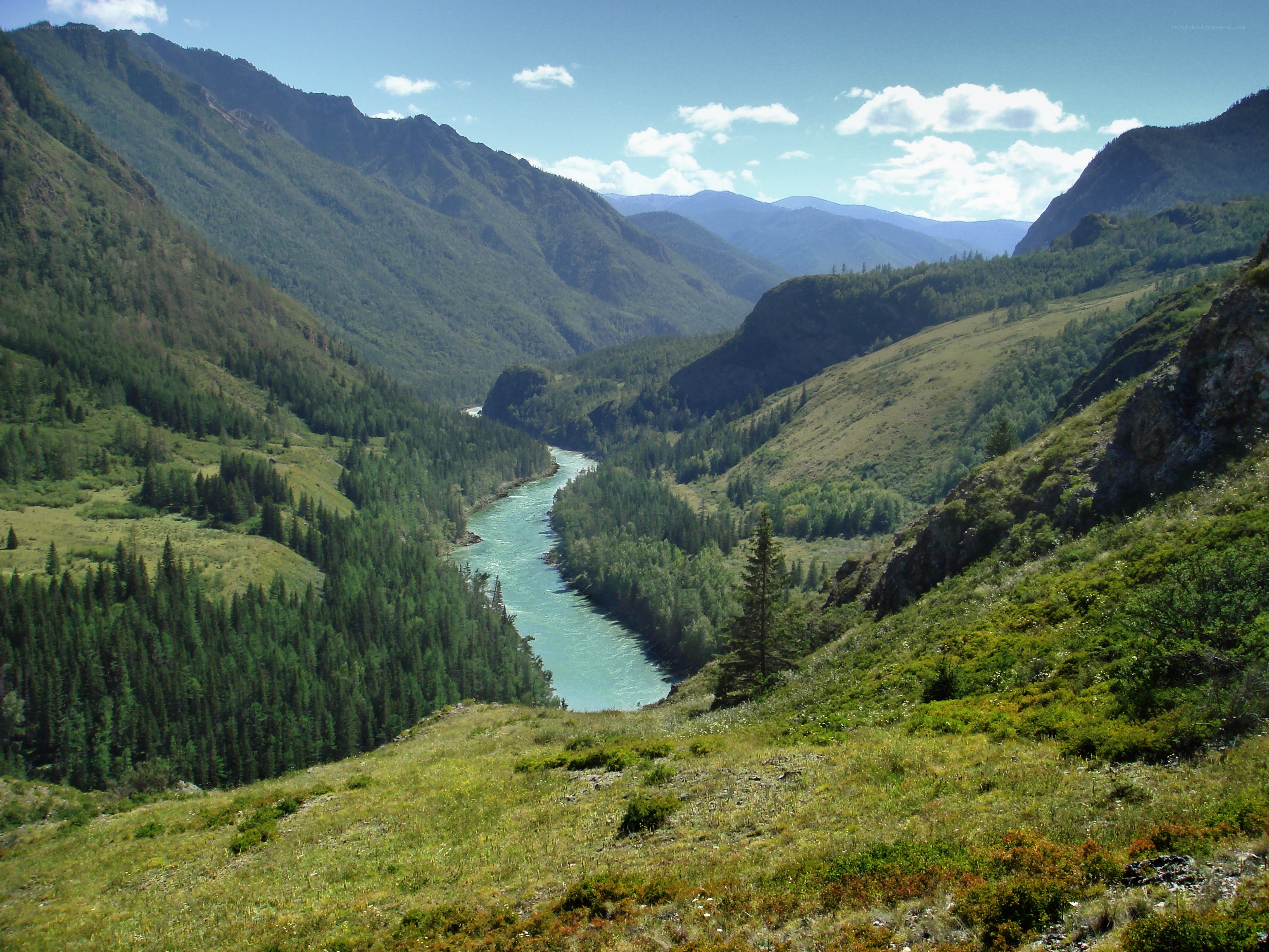 River in mountain valley