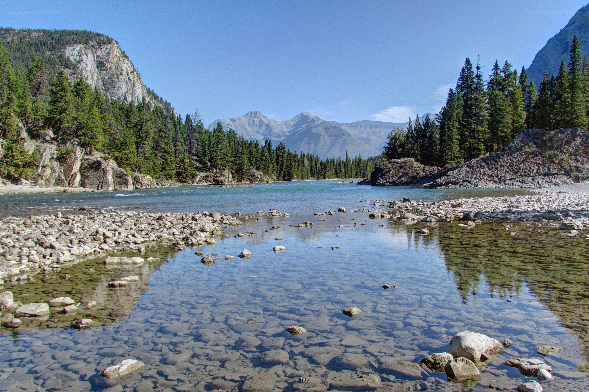 River in mountain valley