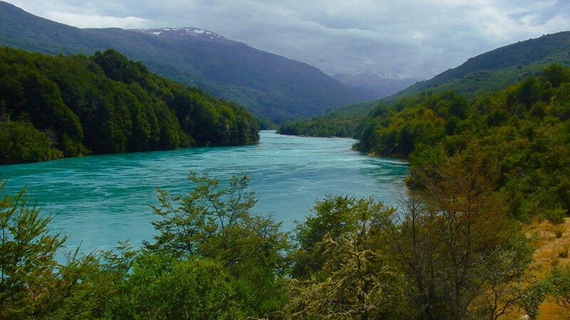 river in mountain valley