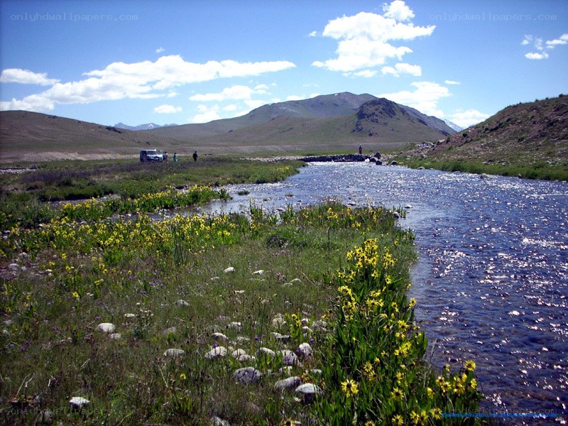 River in mountain valley