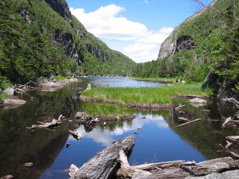 River in Mountain Valley — Green, Serene, Afternoon, Photograph, Trees, Rocks
