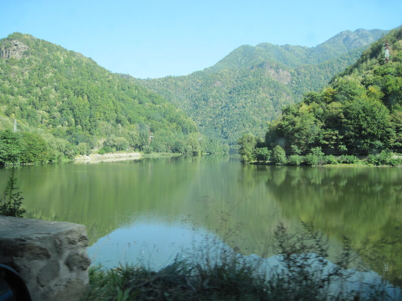 River in Mountain Valley — Green, Serene