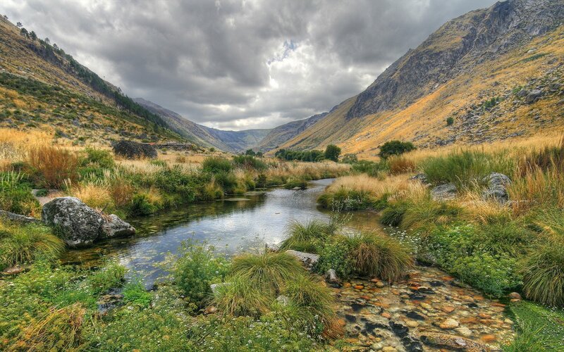 River in Mountain Valley — Stream