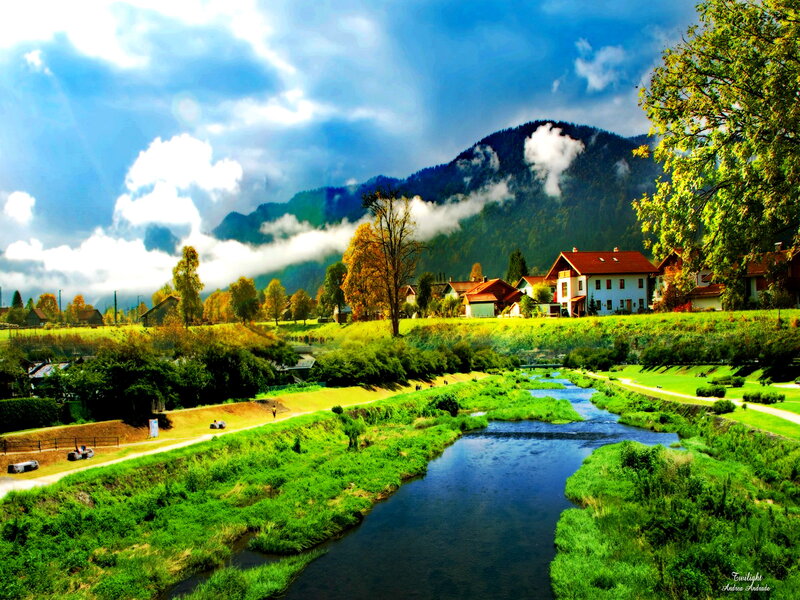 River in Mountain Village