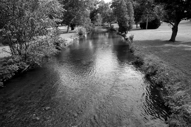 River in Park — Black, Serene, Afternoon