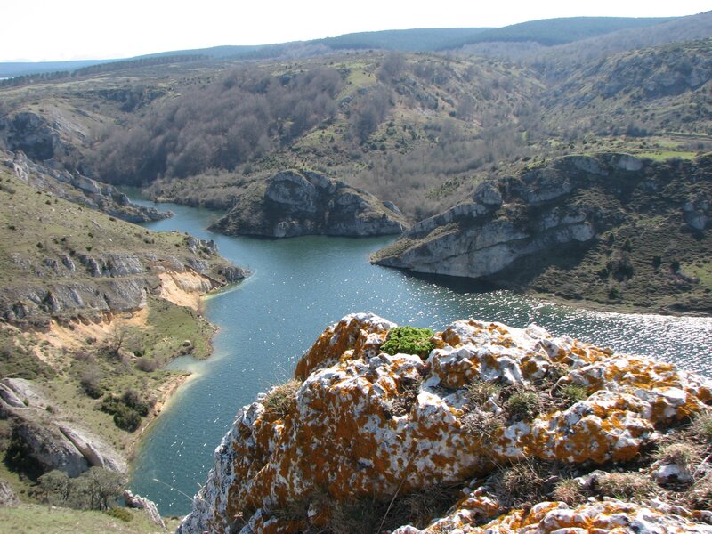 River in Rocky Canyon — Blue, Serene, Afternoon, Photograph, Rocks