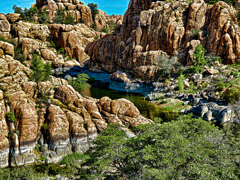 River in Rocky Canyon — Brown