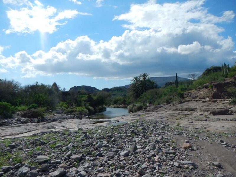 River in Rocky Landscape