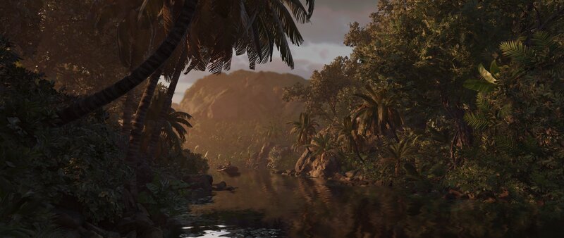 River in Tropical Jungle