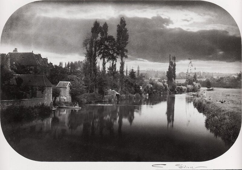 River landscape with boats