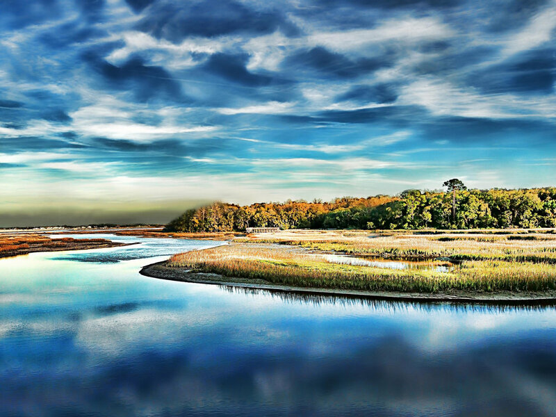 River Marsh Landscape
