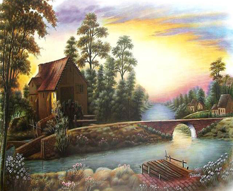 River Mill at Sunset