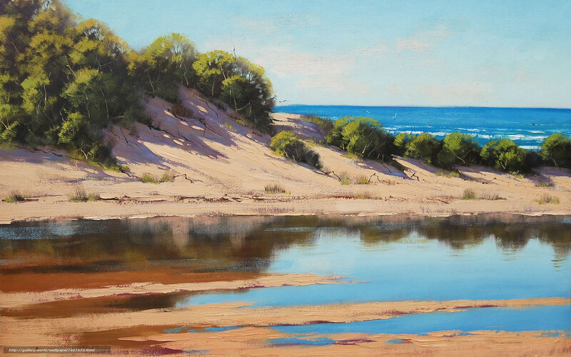 River Mouth at Beach